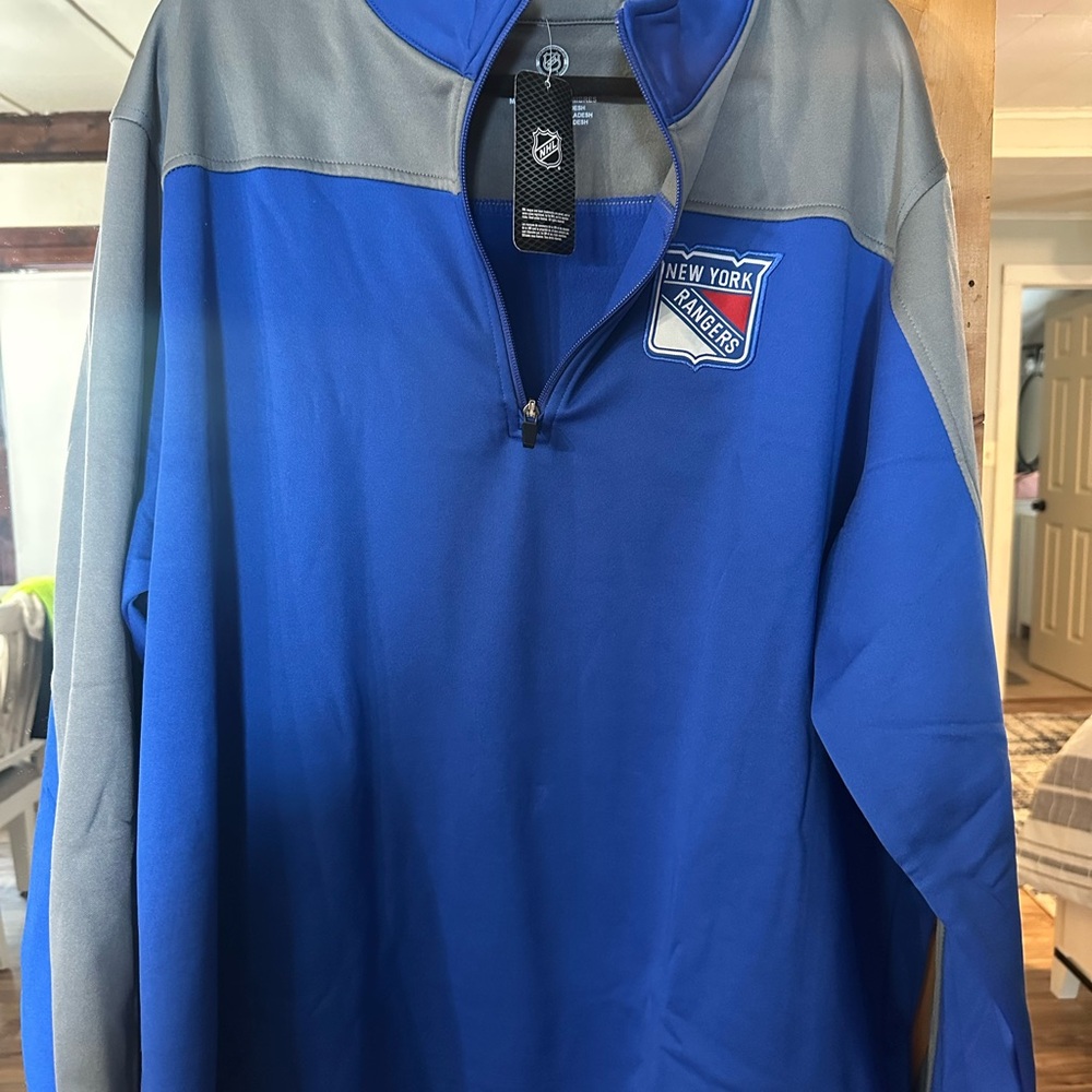 NHL Blue and Gray Performance Jacket